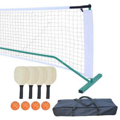 China pickleball set with 4 net portable paddles and 22 ft LONG for sale