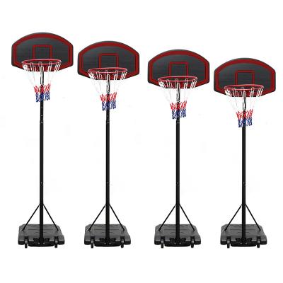 China PE Basketball Outdoor Portable Adjustable Steel Stand With Basketball Board Net System for sale