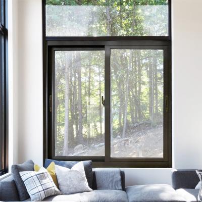 China Magnetic Thermal Break Aluminum Sliding Screen Windows Powder Coated Finish for sale