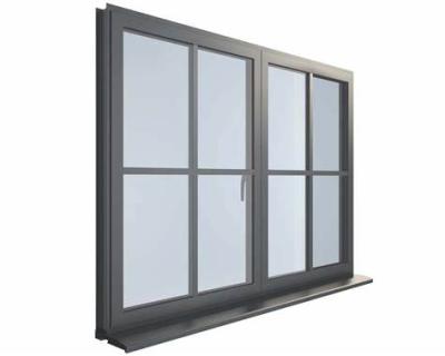 China Swing Aluminum Windows And Doors Fire Rated Soundproof Double Tempered Glass Villa Windows for sale