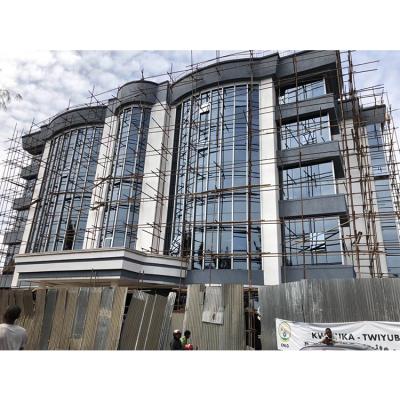 China Rwanda Office And Foshan Fixed Aluminum Glass Apartment Curtain Wall Supplier for sale