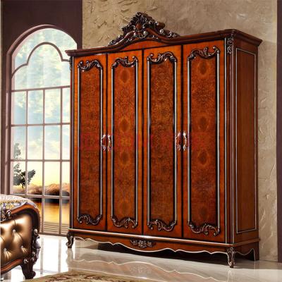 China Eco - Friendly Wardrobe Designs Antique Solid Wood Cabinet Wardrobe for sale