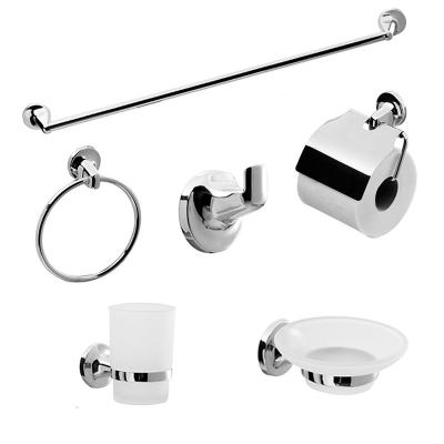 China 6 PIECE Modern Bathroom Accessories Best Selling Chrome Plated Hardware Sets For Bathroom for sale