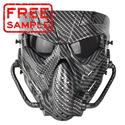 China High Quality Outdoor Tactical Face Mask War Game Profile Paintball Airsoft Full Face Mask Sports Full Face Safety Protective Gear Wholesale for sale