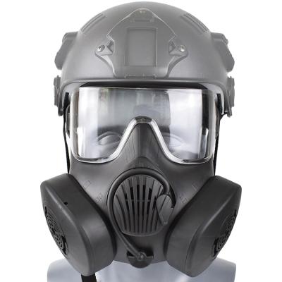 China Comfortable Fit M50 Full Face Gas Mask Air Filtration Dual Air Filtration Air Filtration Army Combat Comfortable Sports Safety Tactical Fans for sale