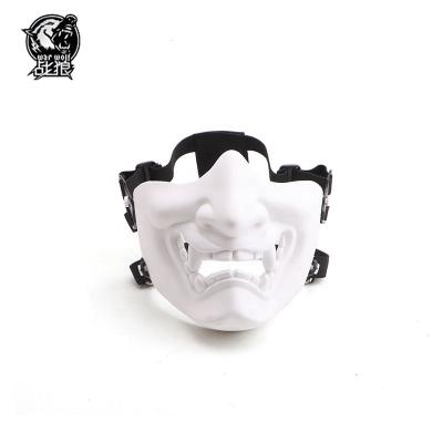 China Fashinable Newest White Combat Tactical Activities Party Masquerade Cosplay Masks With Special Design for sale