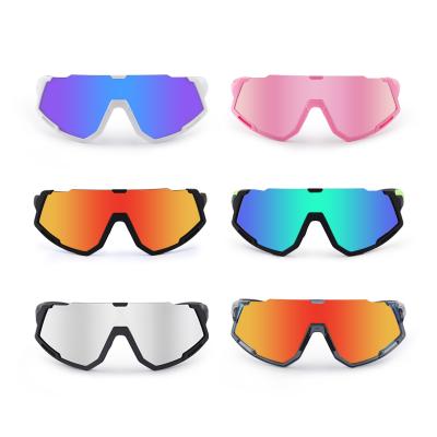 China Outdoor Sports Glasses Mountain Bike Road Bicycle Cycling Glasses Polarized Color Change Sports Eyewear Lenses for sale