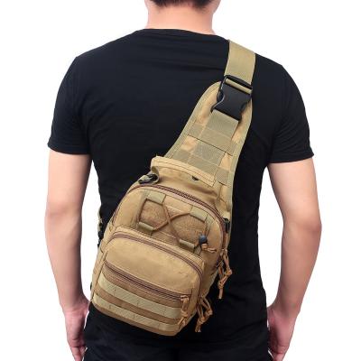 China Cell Phone Bag Polyester Breathable Men's Tactical Single Shoulder Cross - Body Messenger EDC Trunk Bag For Universal for sale