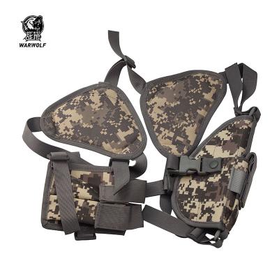 China Multi-Functional/Durable/Waterproof/Abrasion Resistant/Abrasion Resistant Universal Outdoor Tactical Concealed Holster Pistol Shoulder with 2 Magazine Pocket Firearm Pouch Shoulder Holster for sale