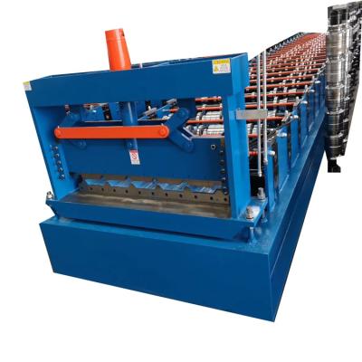 China Easy Operation Trapezoidal Decking Roof Sheet Tile Roll Forming Machine for sale