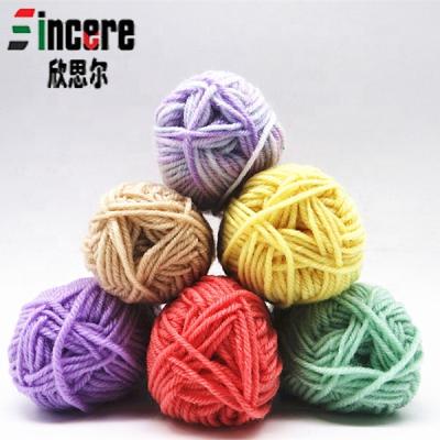 China Anti-pilling high quality bulky yarn 4/8NM hand knitting yarn 100%polyester crochet knitting yarn for sale