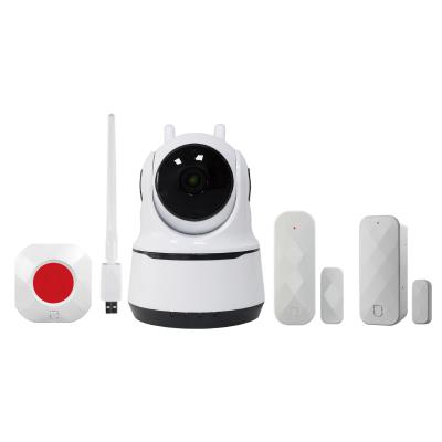 China Wireless WIFI System Alarm IP Camera System Integrated Siren New Design With Alarm Functions for sale