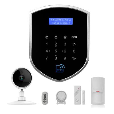 China ABS Home Security Wireless Alarm System Anti Burglar Tuya Smart WiFi GSM Protection Alarm System for sale