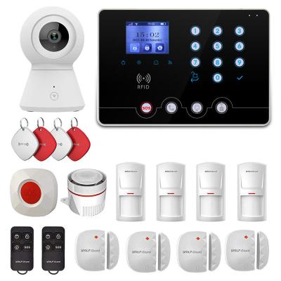 China Home Automation Smart Home 4G Alarm WIFI 3G Security System with Window Sensors Door Sensors Support Alexa and Google for sale