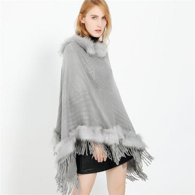 China European American Lady Wrap Poncho Cape Multi Color Scarf Oversized Thick Style New Arrival 2022 New Fashion Tassels for sale