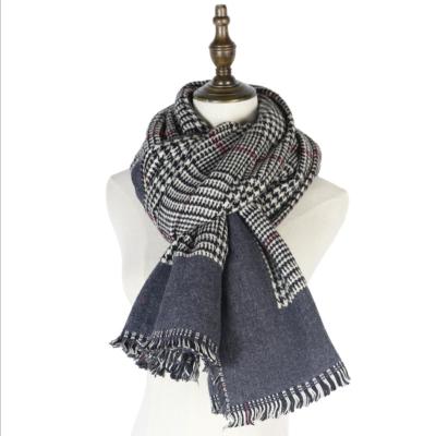 China Fashion Winter Warm Scarf Double Sided Checked Warm Scarf for sale