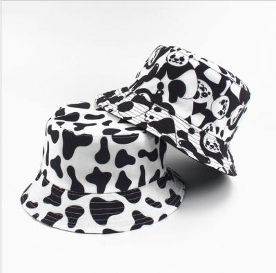 China 2021 New Retro COMMON Fashion Style Cow Print Fishman Hat for sale