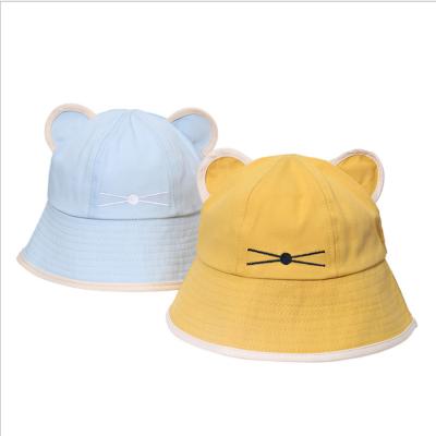 China 2021 Fashion Plush Cat Bucket Hat For Kids for sale