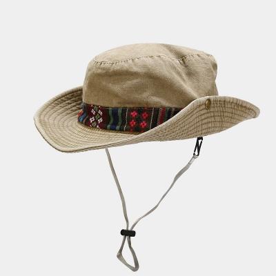 China 2022 New Arrival Sunshade Bucket Hats Fashion Fisherman Hat Summer Outdoor Hot Selling Printing Embroidered for sale