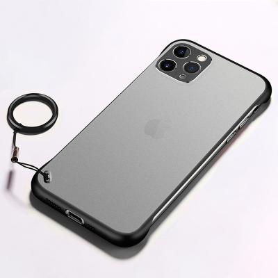 China 50PCS Pro Anti-drop Free Shipping iPhone 11 Transparent Silicone TPU Matte Clear Phone Case Protective Shell Back Cover Phonecase For for sale