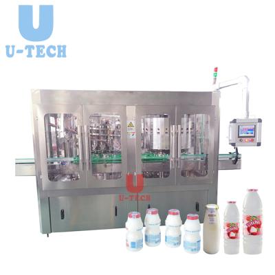 China High Accuracy Lemon Lychee Juice Filling Machine Cost Small Scale 3 in1 Full Automatic Bottle Fruit Mango Orange for sale