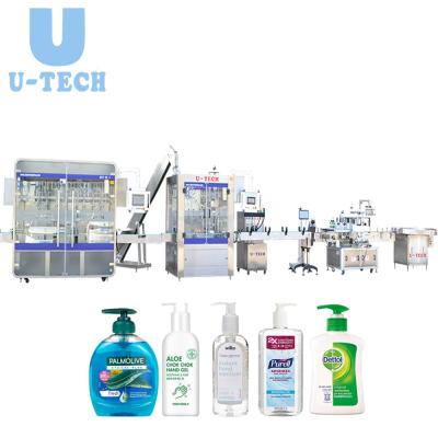 China High Efficiency Professional Design Automatic Different Bottles Hand Gel Sanitizer Piston Filling Machine for sale