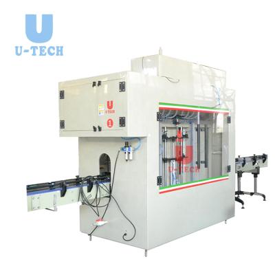 China Chemical Corrosive Detergent Liquid Linear Piston Filling Machine for sale