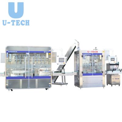 China High Efficiency Daily Chemical Detergent Linear Piston Filling Machine for sale