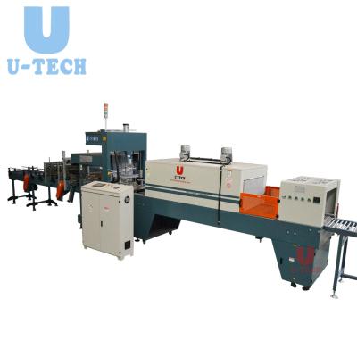 China Automatic Type Mineral Pure Water Bottle Film Tunnel Sealer Chain Shrink Packing Machine Food Liner Low Price for sale