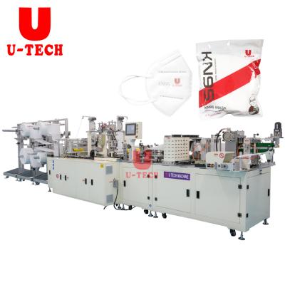 China Factory U TECH 4 Ply KN95 N95 High Speed ​​Stable Face Mask Making Machine With Earloop And Nose Wire for sale