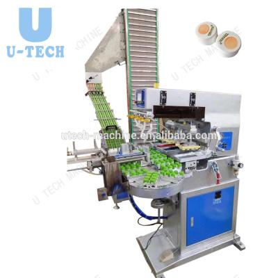 China Printing Logo 4 Colors Conveyor Belt Fully Automatic Plastic Surface Caps Pad Printing Making Machine for sale