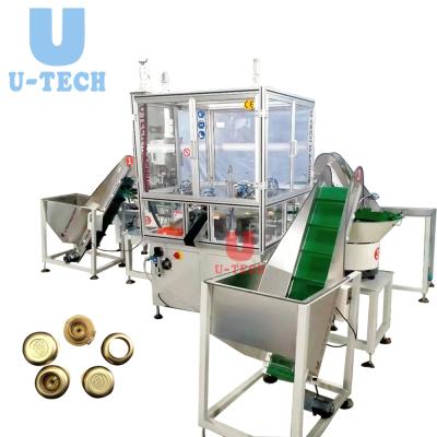 China 2021 Latest Automatic Beverage Industry Custom Plastic Bottle Silicon Pressure Valve Cover Closing Lids Cap Set Machine for sale