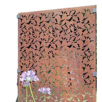 China Easily Assembled Exterior Corten Steel Screen / Garden Metal Wall Panels for sale