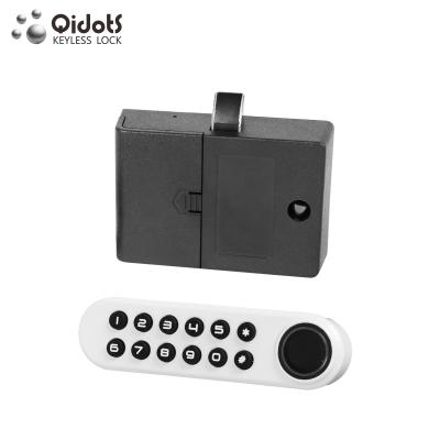 China Keypad+Qidots keyless biometric zinc alloy digital fingerprint reader cabinet electric steel door lock for sale