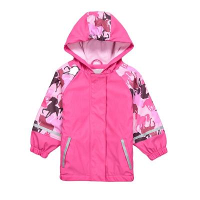 China Outdoor Water Resistant Nylon PVC Coated Kids Cartoon Raincoats Rainsuit for sale