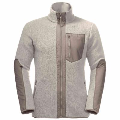 China Mens Winter Wear Fleece Peaked Jacket Thick Polyester Fleece Jacket Windproof for sale