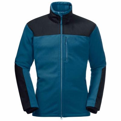 China Outdoor Mens Winter Windproof Fleece Hiking Jacket Keep Windproof Warm In Blue for sale