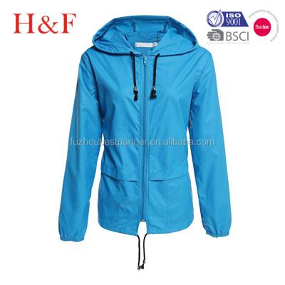 China Wholesale rain jacket pullover zipper rain jacket fabric for girls for sale