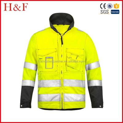 China Class 3 Acid Resistant EN 20471 Reflective Safety Work Tactical Vest For Man for sale