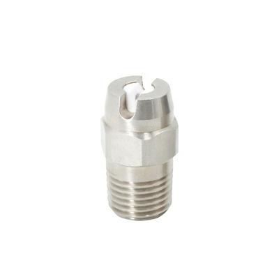 China Orifice Insert Flat Fan Nozzle Medium To Coarse MISTEC V Shaped Groove 0.7-35bar NPT/BSPT Te koop