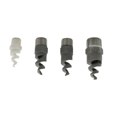 中国 316 304 Stainless Steel ss pvc plastic pp Desulfurization Dust Removal Waterjet Spiral Nozzle 販売のため