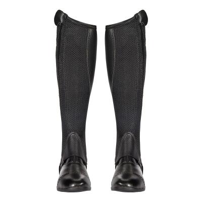 China English Chaps Customize Mesh Material Equestrian Half Chaps Durable Riding Legging Equine Unisex Cowboy Product Stylish Riding Leggings for sale