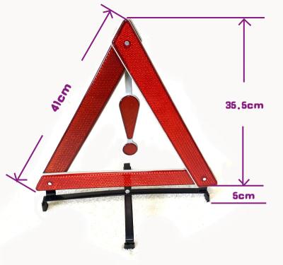 China Metal+Plastic Road Safety Use Car Emergency Reflective Triangle Warning Reflector for sale