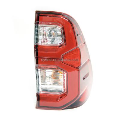 China New Hilux Plastic LED Tail Light Rear Lamp For Toyota Hilux Revo Rocco Invincible Rogue 2021 Modified Tail Lamp 2022 Brake Light for sale