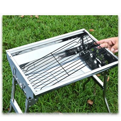 China Height Adjustable Folding Charcoal Stainless Steel Barbecue Grill Folding Stainless Grill Fold for sale