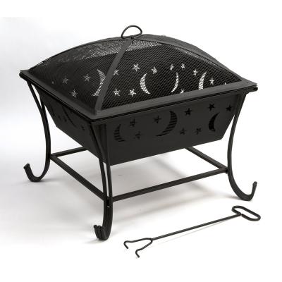 China Adjustable Height Professional China Outdoor Wood Burning Simple Style Grill for sale