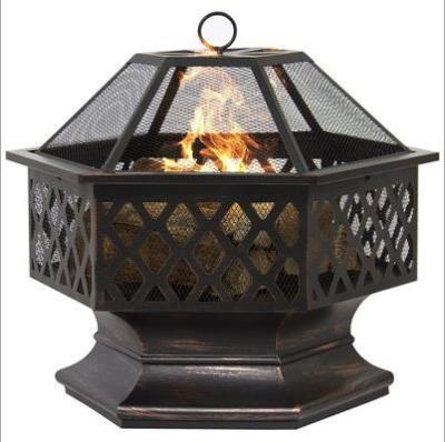 China Wholesale Stored Patio Metal Wood Burning Cast Iron Corten Steel Outdoor Portable Fire Pits Camping Outdoor Garden for sale