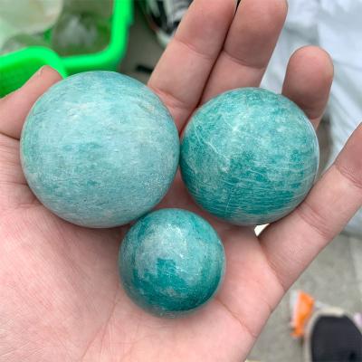 China Wholesale Natural Crystal Ball China Quartz Amazonite Clear Crystal Sphere Sphere For Healing for sale