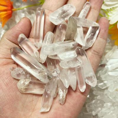 China Wholesale Europe Point Natural Crystal Magic Wands Tower Quartz Wand Point For Jewelry Necklace Bracelet Making for sale