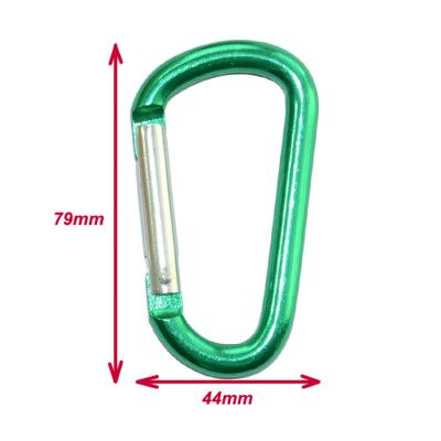 China Eco - Friendly In Heavy Duty Carabiner D Shape Big Stock Colored Wholesale Carabiner for sale